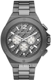 Buy Shop Michael Kors Lennox Chronograph Quartz Grey Dial Grey Steel Strap Watch For Men - MK9102 USA Online