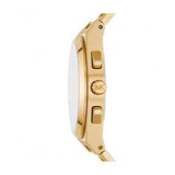 Buy Shop Michael Kors Lennox Chronograph White Dial Gold Steel Strap Watch For Men - MK9120 USA Online
