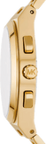 Buy Shop Michael Kors Lennox Chronograph White Dial Gold Steel Strap Watch For Men - MK9120 USA Online