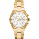 Buy Shop Michael Kors Lennox Chronograph White Dial Gold Steel Strap Watch For Men - MK9120 USA Online