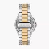 Buy Shop Michael Kors Lennox Pave Crystals Chronograph White Dial Two Tone Steel Strap Watch for Men - MK9150 USA Online