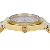 Buy Shop Michael Kors Lennox Pavé Crystals Silver Dial Two Tone Steel Strap Watch for Women - MK7487 USA Online