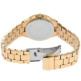 Buy Shop Michael Kors Lennox Quartz Green Dial Gold Steel Strap Watch For Women - MK7395 USA Online