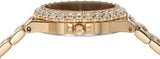 Buy Shop Michael Kors Lennox Quartz Green Dial Gold Steel Strap Watch For Women - MK7395 USA Online