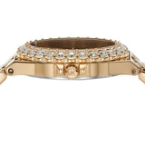 Buy Shop Michael Kors Lennox Quartz Green Dial Gold Steel Strap Watch For Women - MK7395 USA Online