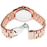 Buy Shop Michael Kors Lennox Quartz Rose Gold Dial Rose Gold Steel Strap Watch For Women - MK7405 USA Online