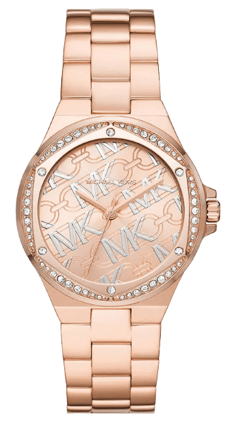 Buy Shop Michael Kors Lennox Quartz Rose Gold Dial Rose Gold Steel Strap Watch For Women - MK7405 USA Online