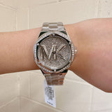 Buy Shop Michael Kors Lennox Quartz Silver Dial Silver Steel Strap Watch For Women - MK7234 USA Online