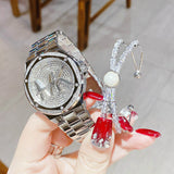 Buy Shop Michael Kors Lennox Quartz Silver Dial Silver Steel Strap Watch For Women - MK7234 USA Online