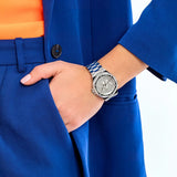 Buy Shop Michael Kors Lennox Quartz Silver Dial Silver Steel Strap Watch For Women - MK7234 USA Online