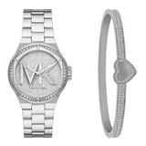 Buy Shop Michael Kors Lennox Quartz Silver Dial Silver Steel Strap Watch For Women - MK7234 USA Online