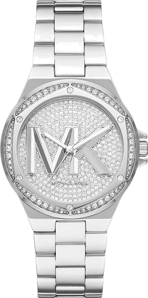 Buy Shop Michael Kors Lennox Quartz Silver Dial Silver Steel Strap Watch For Women - MK7234 USA Online