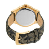 Buy Shop Michael Kors Lennox Three Hand Black Dial Black Leather Strap Watch For Women - MK7307 USA Online