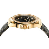 Buy Shop Michael Kors Lennox Three Hand Black Dial Black Leather Strap Watch For Women - MK7307 USA Online