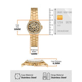 Buy Shop Michael Kors Lennox Three Hand Black Dial Gold Steel Strap Watch For Women - MK7394 USA Online