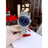 Buy Shop Michael Kors Lennox Three Hand Blue Dial Silver Steel Strap Watch For Women - MK6990 USA Online