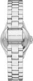 Buy Shop Michael Kors Lennox Three-Hand Blue Dial Silver Steel Strap Watch For Women - MK7397 USA Online