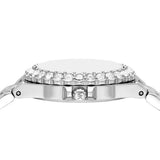 Buy Shop Michael Kors Lennox Three-Hand Blue Dial Silver Steel Strap Watch For Women - MK7397 USA Online