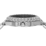 Buy Shop Michael Kors Lennox Three-Hand Blue Dial Silver Steel Strap Watch For Women - MK7397 USA Online