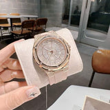 Buy Shop Michael Kors Lennox Three-Hand Crystals Dial White Silicone Strap Watch For Women - MK7248 USA Online