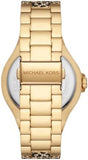 Buy Shop Michael Kors Lennox Three Hand Crystals Gold Dial Two Tone Steel Strap Watch For Women - MK7284 USA Online
