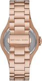 Buy Shop Michael Kors Lennox Three Hand Crystals Rose Gold Dial Rose Gold Steel Strap Watch For Women - MK6992 USA Online