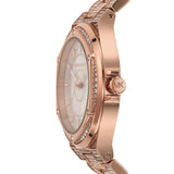 Buy Shop Michael Kors Lennox Three Hand Crystals Rose Gold Dial Rose Gold Steel Strap Watch For Women - MK6992 USA Online