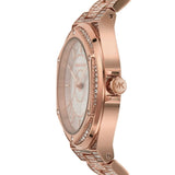 Buy Shop Michael Kors Lennox Three Hand Crystals Rose Gold Dial Rose Gold Steel Strap Watch For Women - MK6992 USA Online