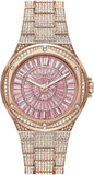 Buy Shop Michael Kors Lennox Three Hand Crystals Rose Gold Dial Rose Gold Steel Strap Watch For Women - MK6992 USA Online
