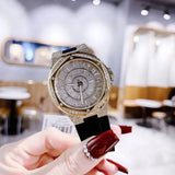 Buy Shop Michael Kors Lennox Three Hand Crystals Silver Dial Black Silicone Strap Watch For Women - MK7247 USA Online
