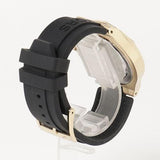 Buy Shop Michael Kors Lennox Three Hand Crystals Silver Dial Black Silicone Strap Watch For Women - MK7247 USA Online