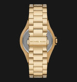 Buy Shop Michael Kors Lennox Three Hand Crystals White Dial Gold Steel Strap Watch For Women - MK6991 USA Online