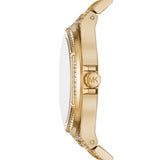 Buy Shop Michael Kors Lennox Three Hand Crystals White Dial Gold Steel Strap Watch For Women - MK6991 USA Online