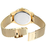 Buy Shop Michael Kors Lennox Three-Hand Gold Dial Gold Mesh Bracelet Watch For Women - MK7335 USA Online