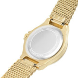 Buy Shop Michael Kors Lennox Three-Hand Gold Dial Gold Mesh Bracelet Watch For Women - MK7335 USA Online