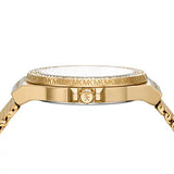 Buy Shop Michael Kors Lennox Three-Hand Gold Dial Gold Mesh Bracelet Watch For Women - MK7335 USA Online