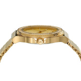 Buy Shop Michael Kors Lennox Three-Hand Gold Dial Gold Mesh Bracelet Watch For Women - MK7335 USA Online