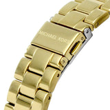 Buy Shop Michael Kors Lennox Three Hand Gold Dial Gold Steel Strap Watch For Women - MK7229 USA Online