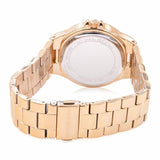 Buy Shop Michael Kors Lennox Three Hand Gold Dial Gold Steel Strap Watch For Women - MK7229 USA Online