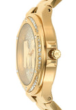 Buy Shop Michael Kors Lennox Three Hand Gold Dial Gold Steel Strap Watch For Women - MK7229 USA Online