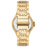 Buy Shop Michael Kors Lennox Three-Hand Gold Dial Gold Steel Strap Watch For Women - MK7339 USA Online