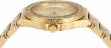Buy Shop Michael Kors Lennox Three-Hand Gold Dial Gold Steel Strap Watch For Women - MK7339 USA Online