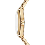 Buy Shop Michael Kors Lennox Three-Hand Gold Dial Gold Steel Strap Watch for Women - MK7500 USA Online