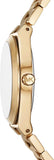 Buy Shop Michael Kors Lennox Three-Hand Gold Dial Gold Steel Strap Watch for Women - MK7500 USA Online