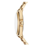 Buy Shop Michael Kors Lennox Three-Hand Gold Dial Gold Steel Strap Watch for Women - MK7500 USA Online