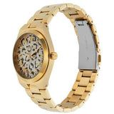 Buy Shop Michael Kors Lennox Three-Hand Gold Dial Gold Steel Strap Watch for Women - MK7500 USA Online