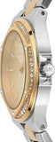 Buy Shop Michael Kors Lennox Three-Hand Gold Dial Two Tone Steel Strap Watch For Women - MK6988 USA Online