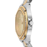 Buy Shop Michael Kors Lennox Three-Hand Gold Dial Two Tone Steel Strap Watch For Women - MK6988 USA Online
