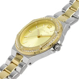 Buy Shop Michael Kors Lennox Three-Hand Gold Dial Two Tone Steel Strap Watch For Women - MK6988 USA Online