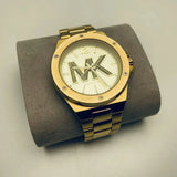 Buy Shop Michael Kors Lennox Three-Hand Quartz Gold Dial Gold Steel Strap Watch For Men - MK8939 USA Online